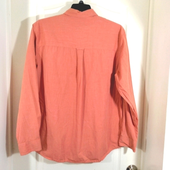 Chaps Orange Button Down Dress Shirt - Picture 3 of 6